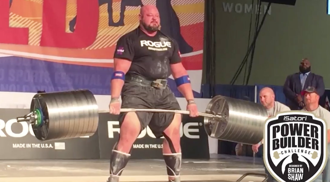 Watch Strongman Brian Shaw Conquer 991 Pound Deadlift Muscle