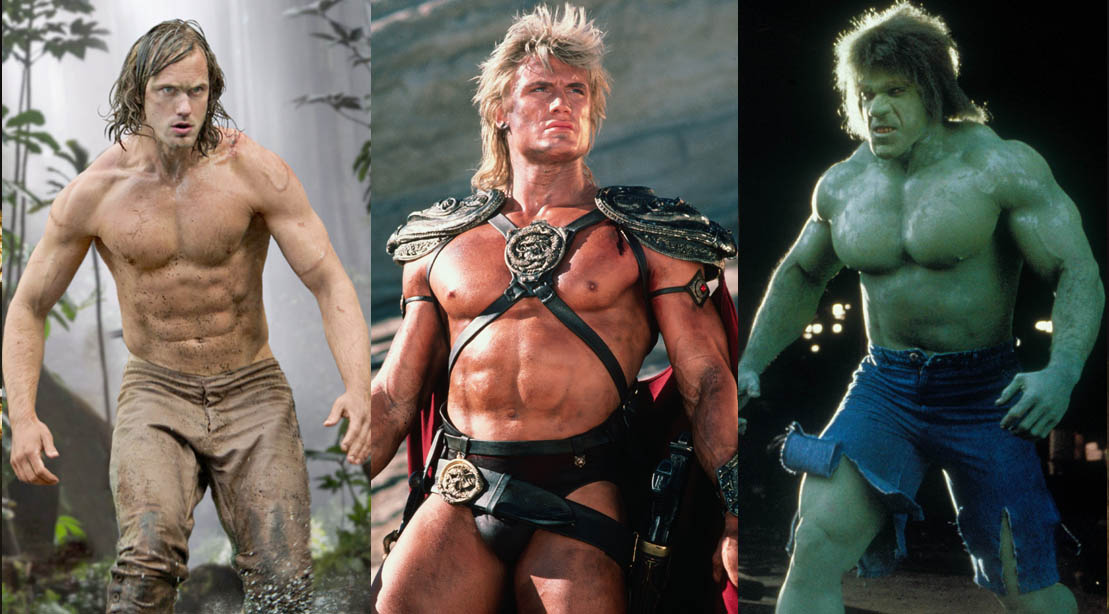 Three Halloween Costume Ideas for Halloween Night: Tarzan, He-Man,The Hulk