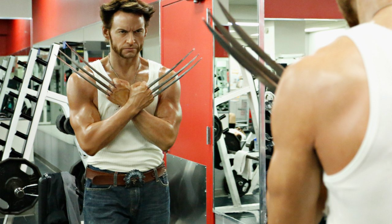 Hugh Jackman Wolverine at Gym