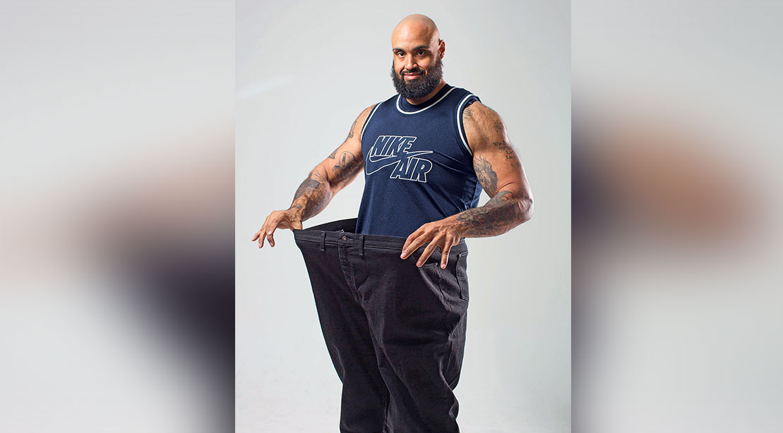 once was 605 pounds and pre-diabetic, but he ditched an unhealthy lifestyle...