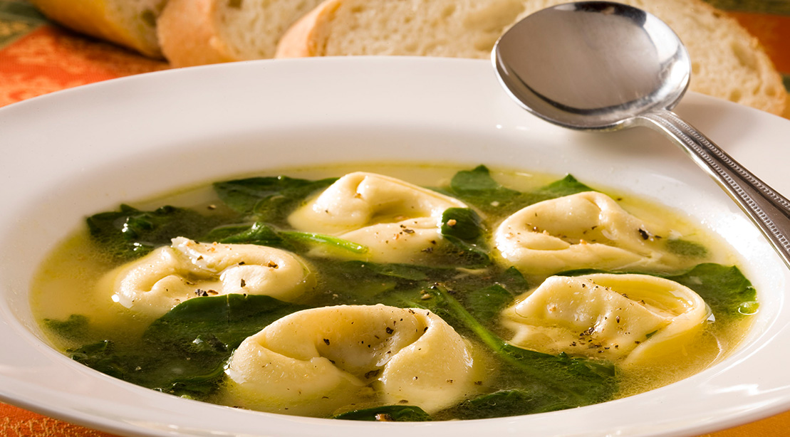 Tortellini and Escarole Soup