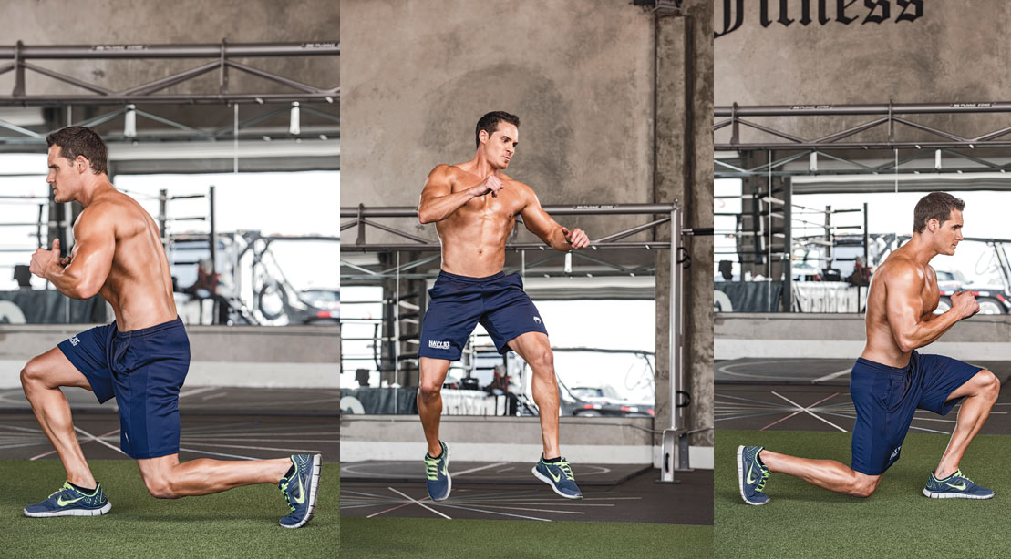 180-Degree Jumping Lunge