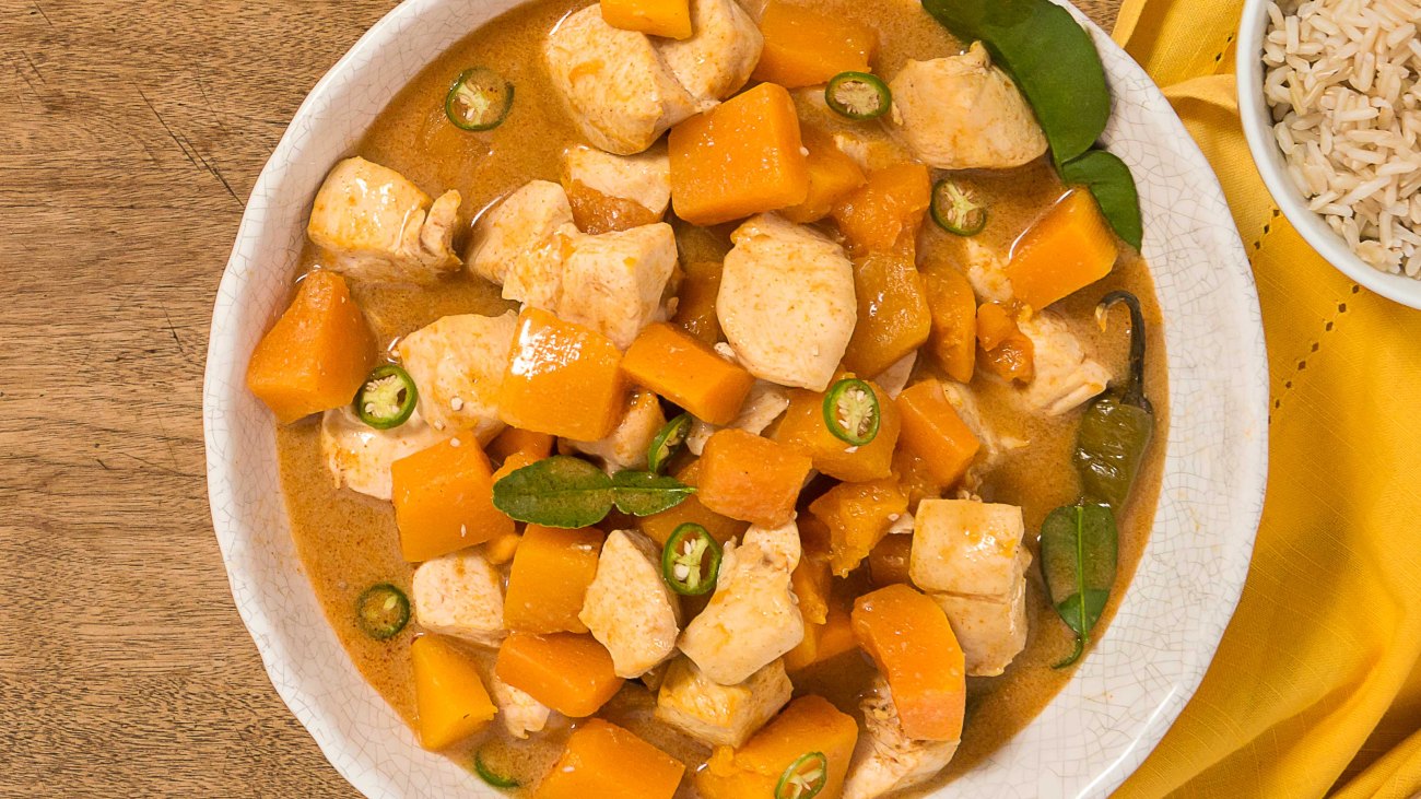 Panang Curry With Pumpkin And Chicken