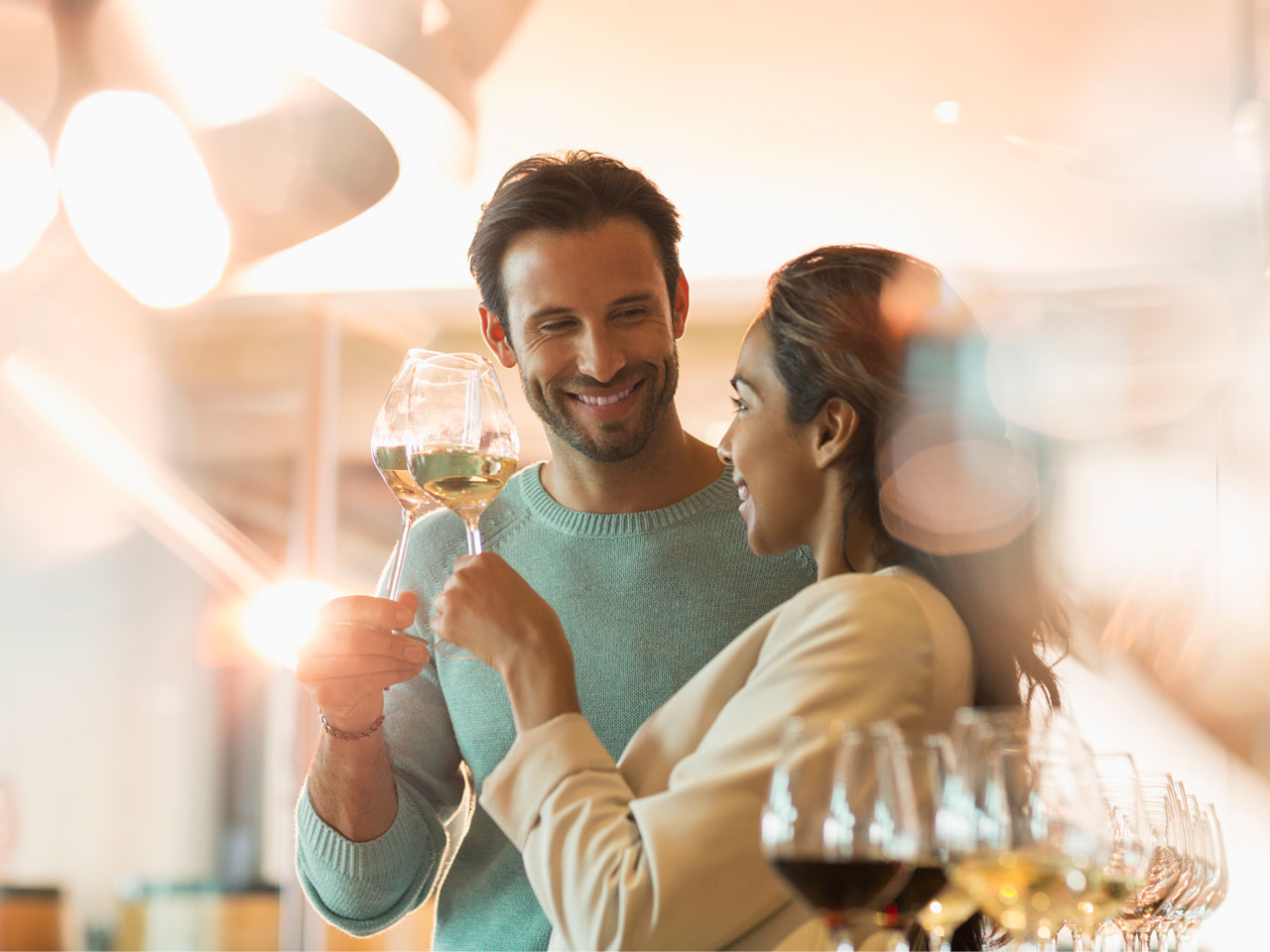 Couple Wine Tasting