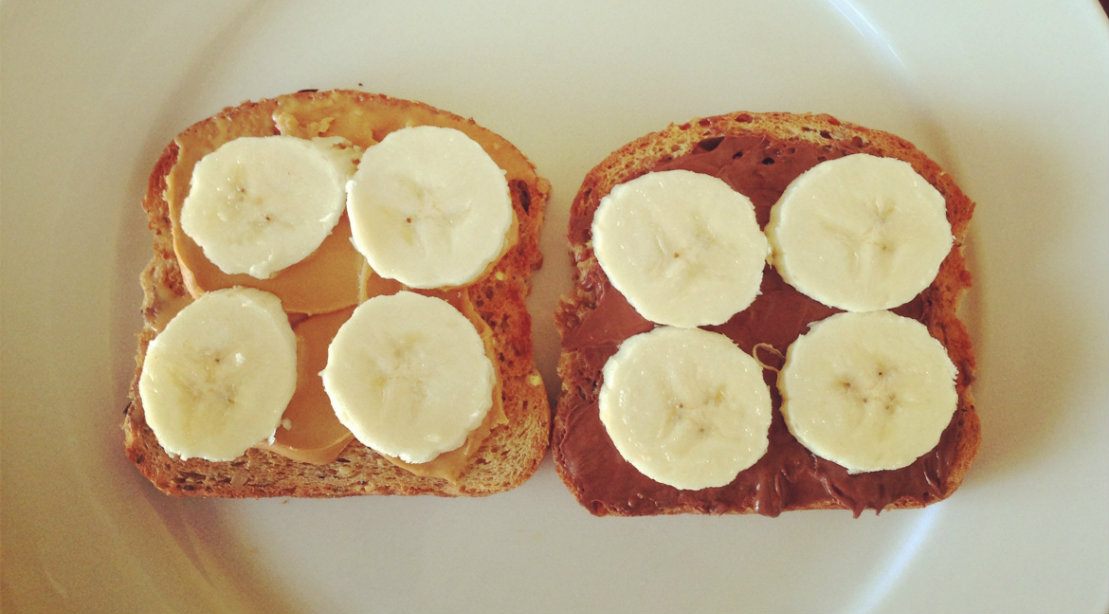 Simple Snack Open Faced Nut Butter Toast Muscle Fitness