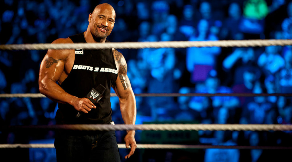 The Rock at WWE Raw