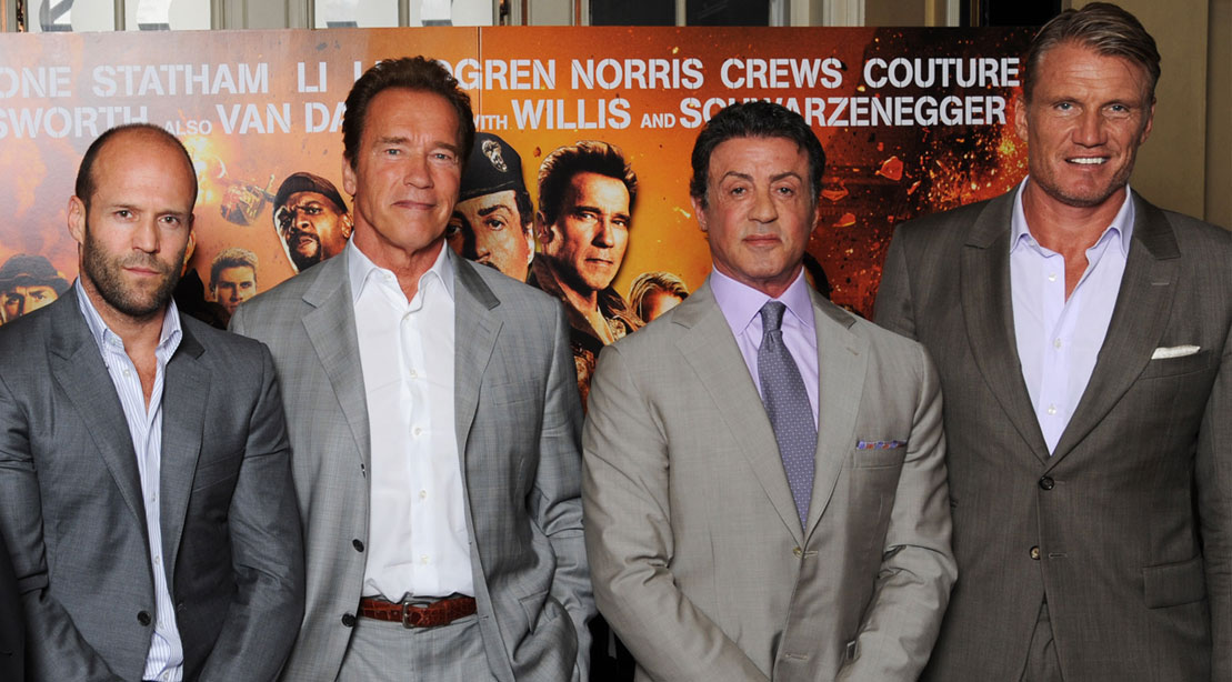 Jason Statham, Arnold Schwarzenegger, Sylvester Stallone, Dolph Lundgren