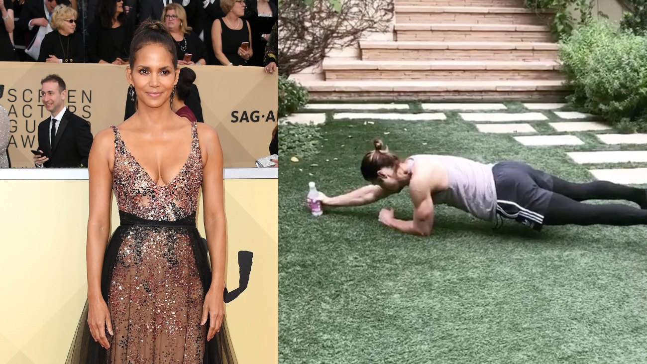 Halle Berry and Trainer Peter Lee Thomas