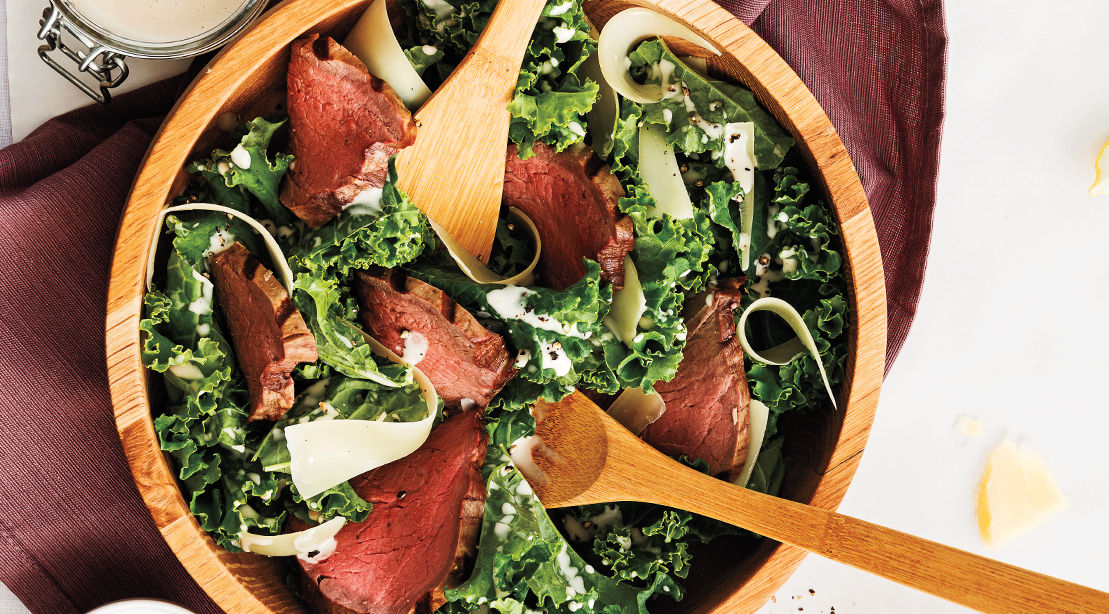 Italian Kale and Beef Salad