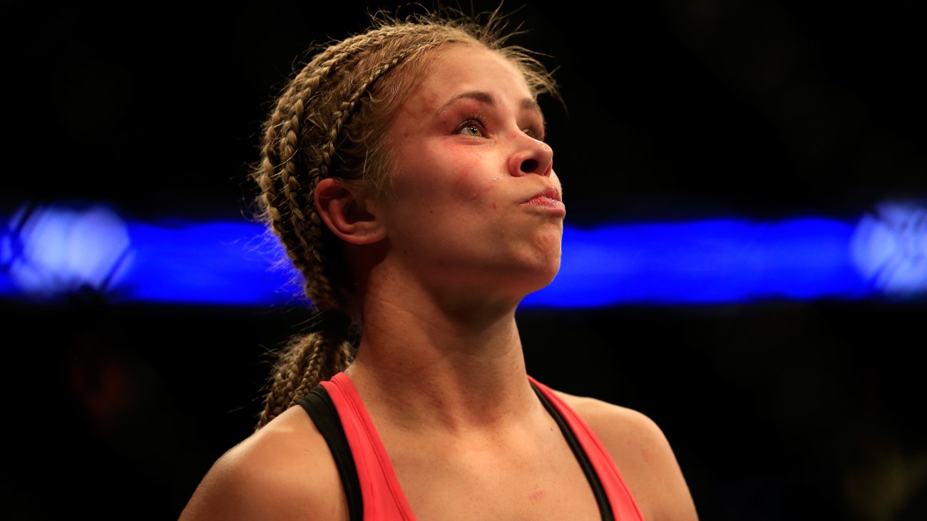 Paige VanZant Following Her Win Against Felice Herrig on April 18, 2015