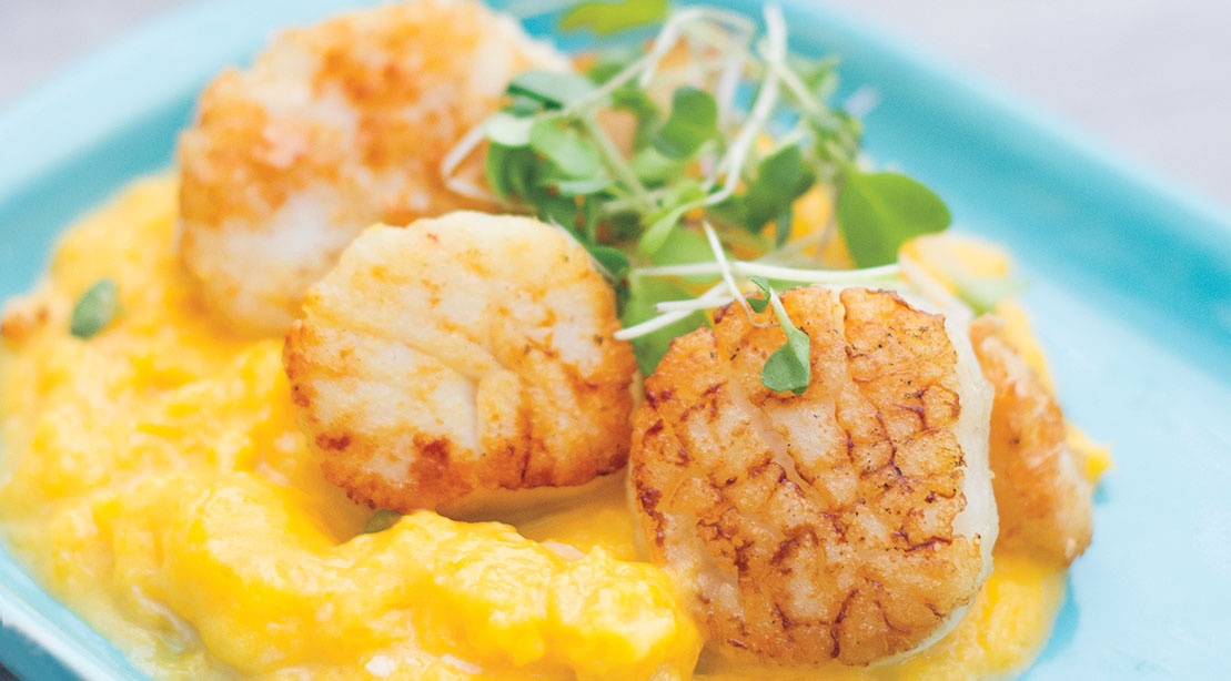Scallops with Butternut Squash