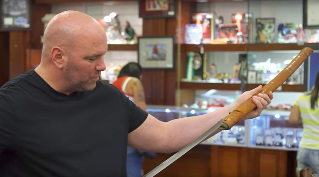 Watch: UFC’s Dana White Allegedly Drops $69K Worth of Samurai Swords for His Weapons Room