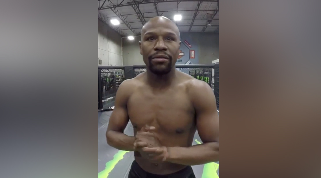 Watch: Mayweather Jr. Asks Ridiculous Rhetorical Question, While in an Octagon Again