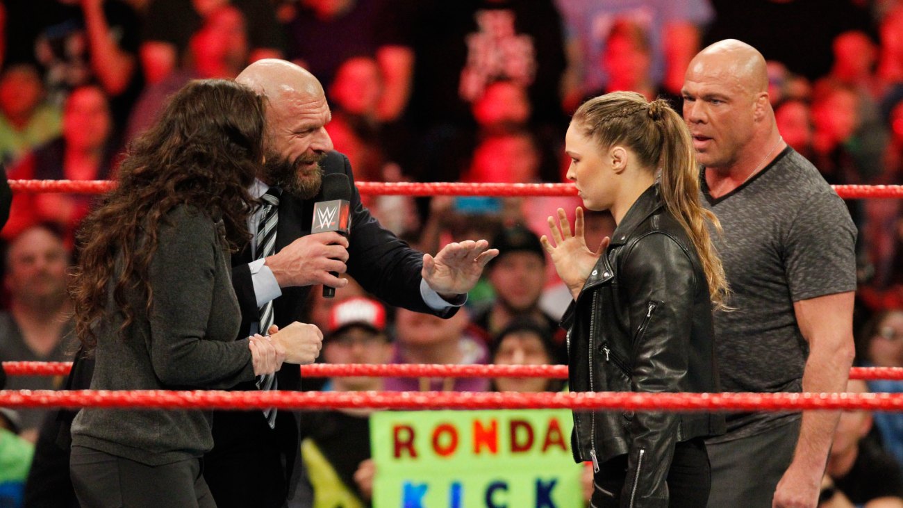 Ronda Rousey and Kurt Angle to Take on Triple H and Stephanie McMahon