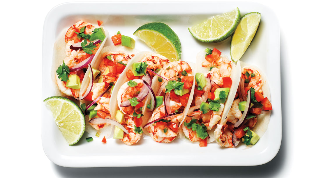 Shrimp Tacos With Jicama Shells 