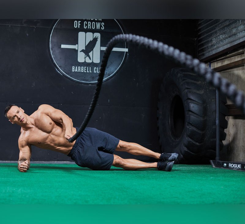 Battle-Rope Wave From Side Plank 