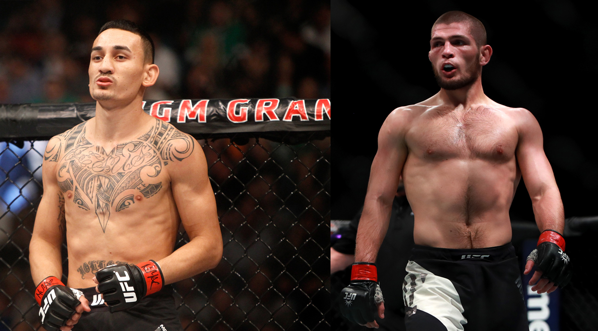 UFC 223 Headliners Khabib Nurmagomedov and Max Holloway