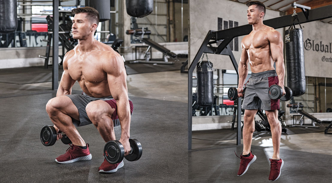 Dumbbell Jump Squat Exercise Video Guide Muscle & Fitness