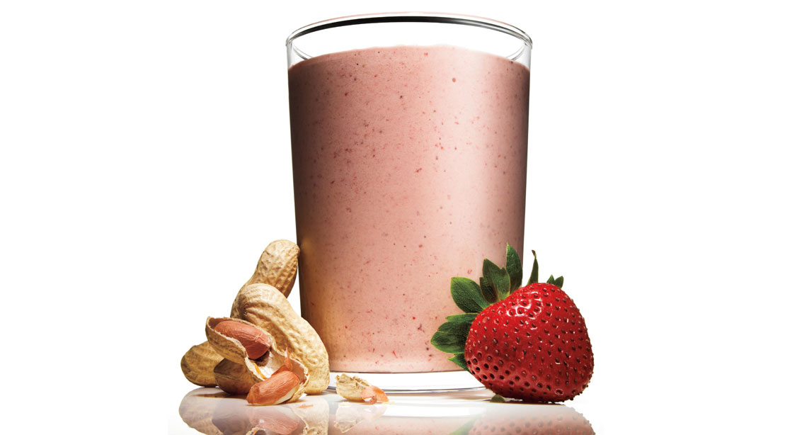 Recipe: How To Make Peanut Butter and Jelly Protein Shake
