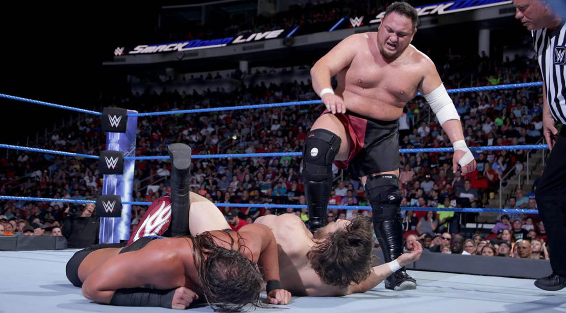 Samoa Joe vs. Big Cass vs. Daniel Bryan on WWE SmackDown 29 May 2018