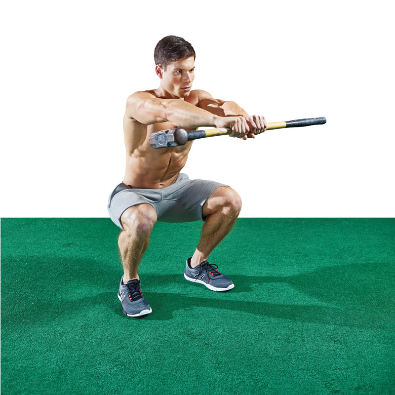 Braced Sledgehammer Squat Exercise Video Guide Muscle & Fitness