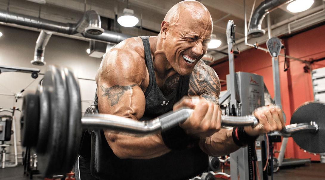 Train Like the Rock: Dwayne Johnson's Arms Routine