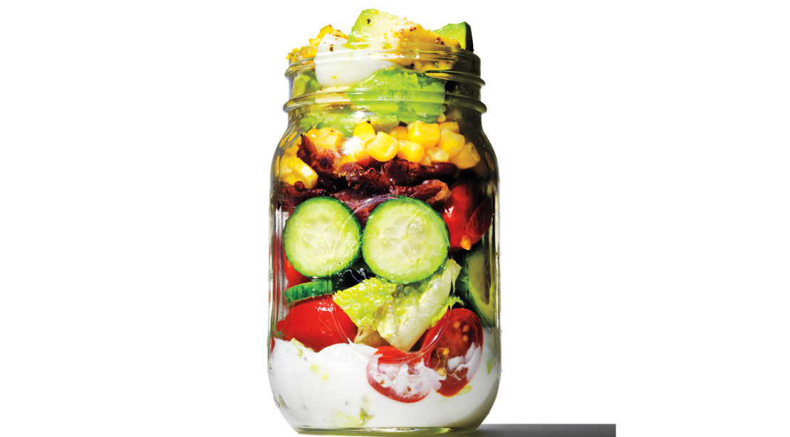 Mason Jar Cobb Salad 