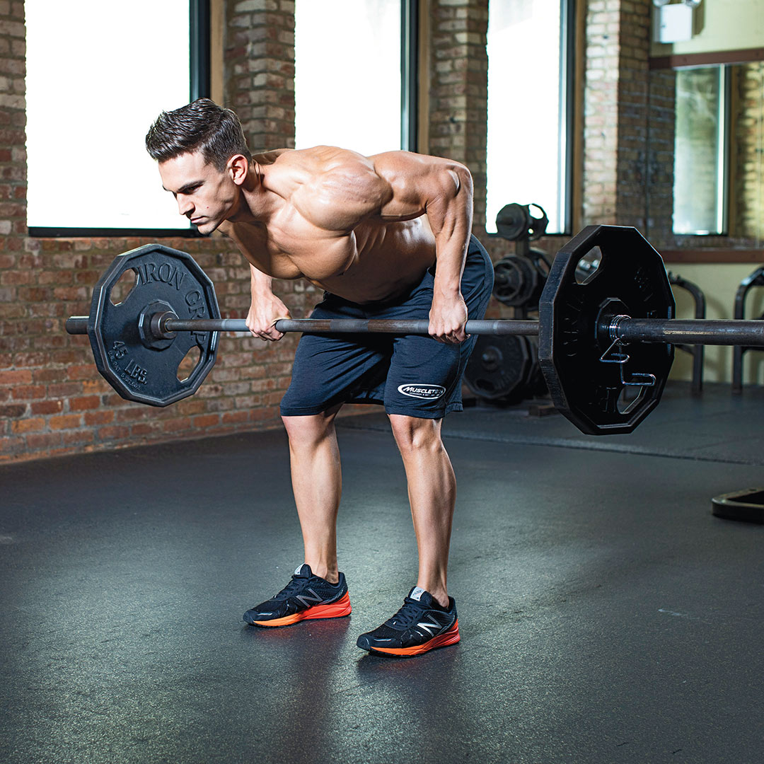 Standing Barbell Rear Delt Row Exercise Video Guide Muscle & Fitness