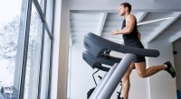 Man Running on Treadmill to boost your mental health