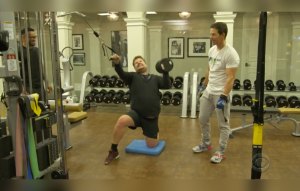 James Corden Struggles Through Mark Wahlberg’s Insane 4am Workout