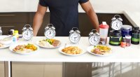 Man intermittent fasting and timing his meals and feeding windows
