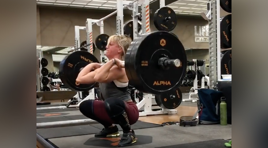 How was the Women's World Record for Bench Press Set?