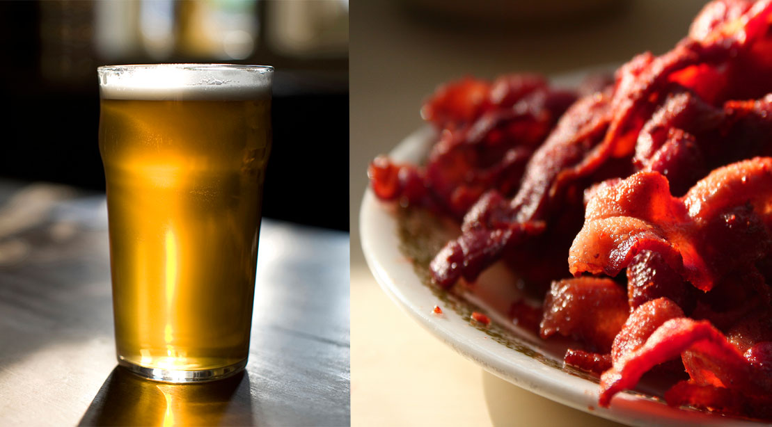 Cutting beer and bacon consumption can reduce risk of cancer
