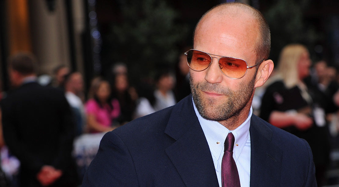 A photo of Jason Statham at the Expendables 3 premiere. 