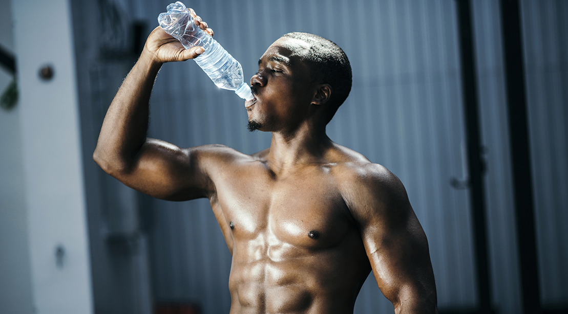 Man Drinking Water 