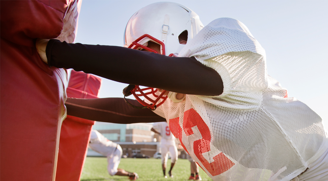 5 Exercise Athletes Football Sled