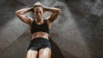 Woman Doing Crunches 