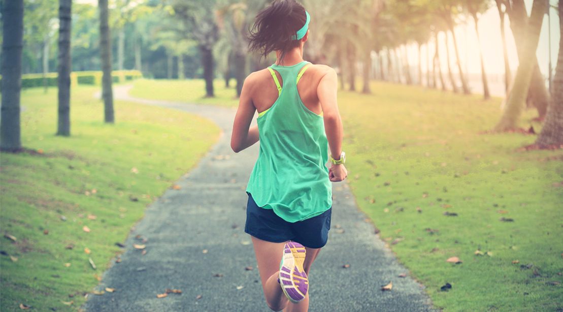 Female-Running-In-Park