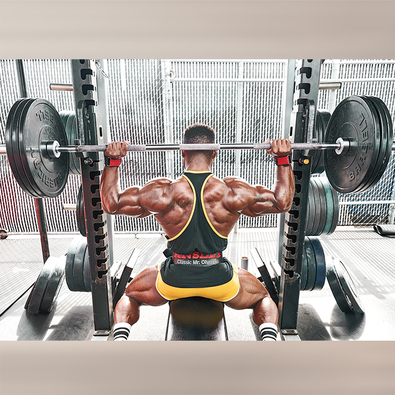 Behind The Neck Shoulder Press Exercise Video Guide Muscle Fitness