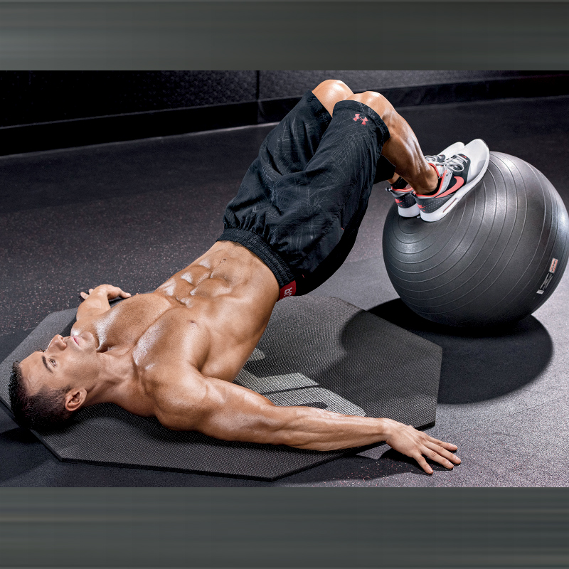 Swiss Ball Leg Curl Exercise Video Guide Muscle & Fitness