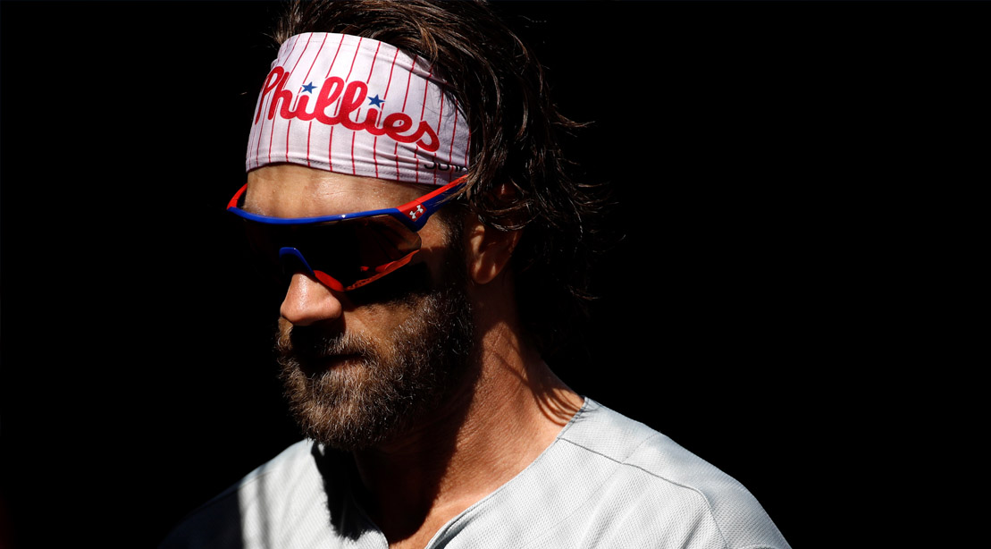 MLB Bryce Harper Wearing Sunglasses