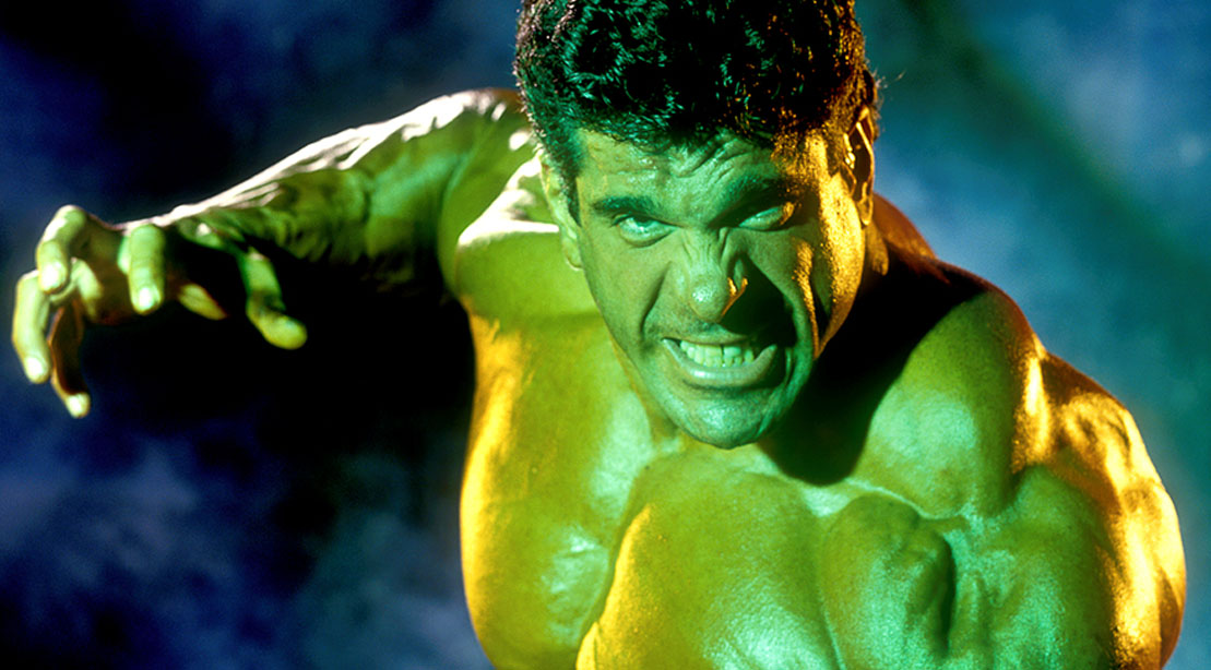 Legendary bodybuilder Lou Ferrigno as Marvel Comic Book Hero The Hulk