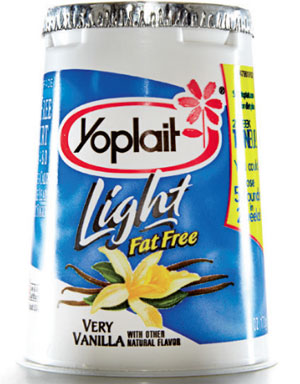 Healthiest yogurt - Yoplait Light Very Vanilla