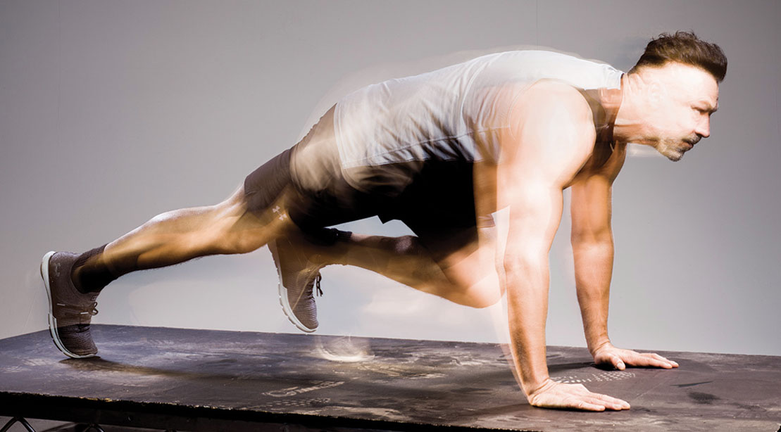 SyFy series Van Helsing actor Aleks Paunovic stay fit over 50 with HIIT Workouts and Mountain Climber Exercise