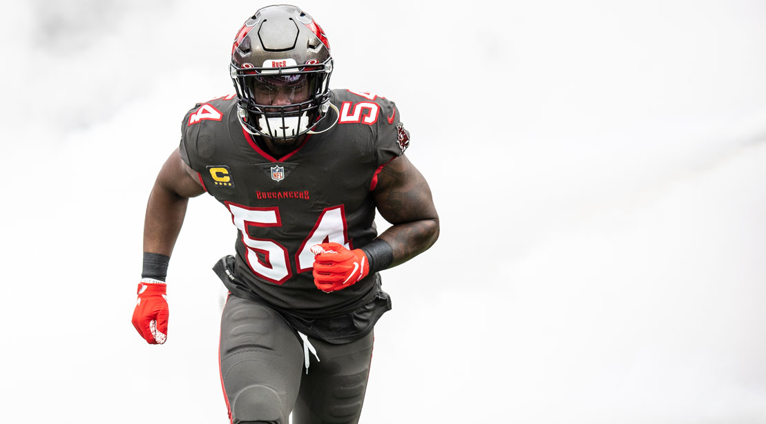 LaVonte David in a football uniform