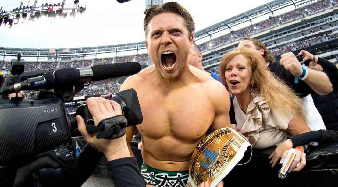 WWE wrestler The Miz screaming
