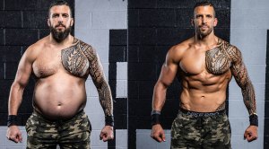 Personal trainer Drew Manning transformation in weight loss