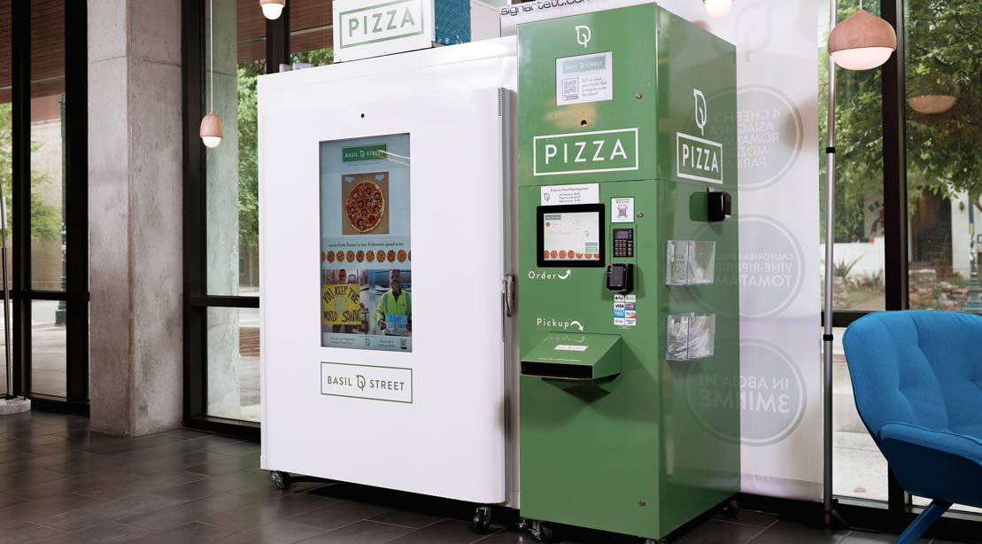 Basil Street Pizza vending machine