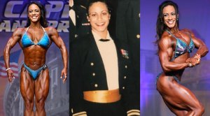 IFBB Pro Female bodybuilder Rachelle Cannon and former United States Coast Guard