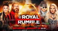 Promotional work for WWE's 2022 Royal Rumble with wrestling couple Edge and Beth Pheonix and wrestler The Miz and Maryse